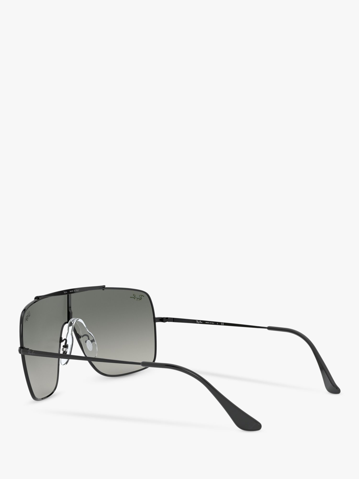 Ray-Ban RB3697 Men's Square Sunglasses, Black/Grey Gradient