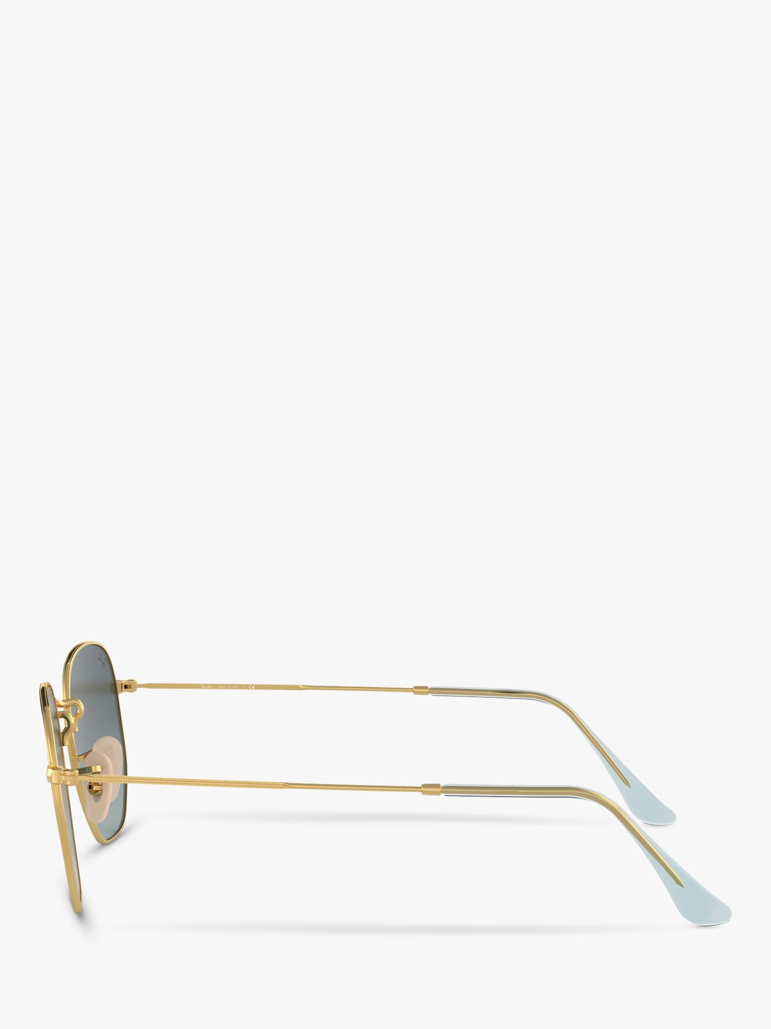 Buy Ray-Ban RB3548N Unisex Hexagonal Sunglasses, Gold/Blue Gradient Online at johnlewis.com