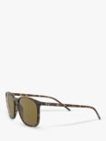 Ray-Ban RB4387 Men's Wayfarer Sunglasses, Havana/Brown