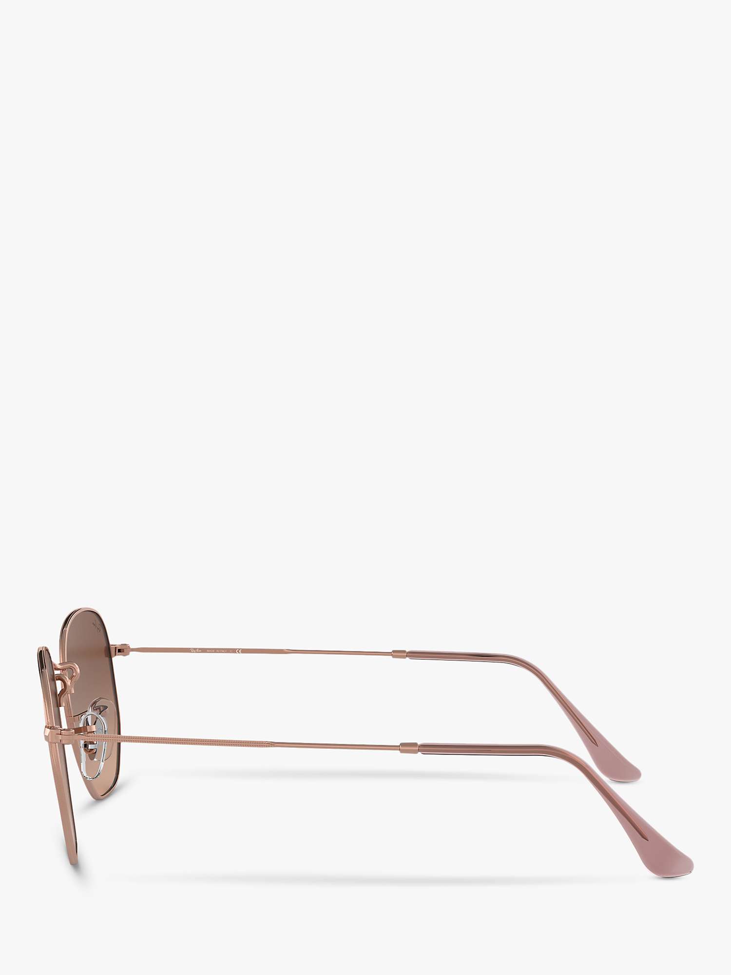 Buy Ray-Ban RB3548N Unisex Hexagonal Sunglasses, Copper/Brown Gradient Online at johnlewis.com