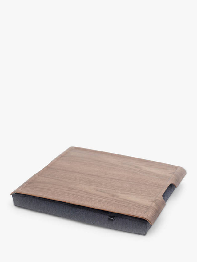 Bosign Non-Slip Large Lap Tray, 46cm, Walnut/Grey