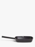 ANYDAY John Lewis & Partners Cast Aluminum Non-Stick Square Grill Pan, 28cm, Black