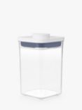 OXO POP Square Short Kitchen Storage Container, 1L, Clear