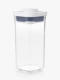 OXO POP Mini Square Short Kitchen Storage Container, 500ml, Clear