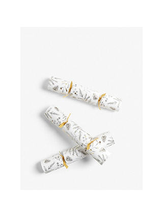 John Lewis & Partners Campfire Leaves Christmas Crackers, Pack of 12, Gold