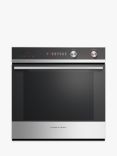 Fisher & Paykel Series 5 OB60SD7PX1 Built In Electric Self Cleaning Single Oven, Black/Stainless Steel