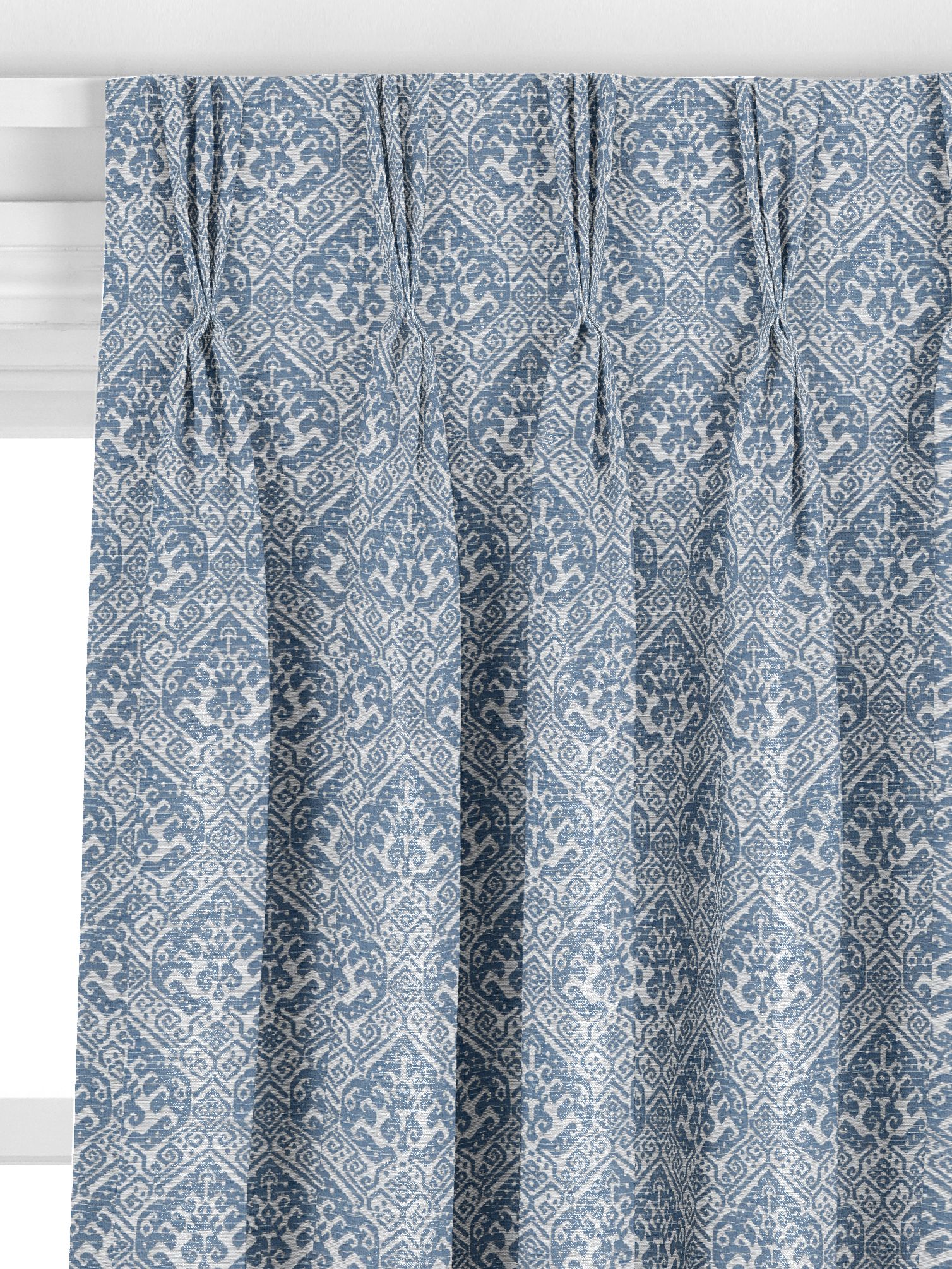 John Lewis Mateo Made to Measure Curtains, Indian Blue