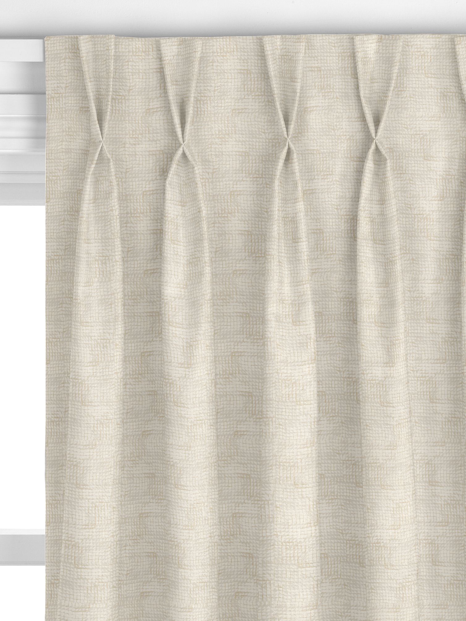 John Lewis Loki Squares Made to Measure Curtains, Champagne