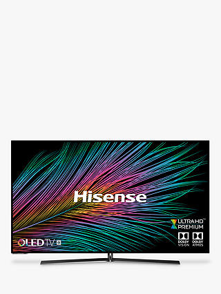 Hisense H55O8BUK (2019) OLED HDR 4K Ultra HD Smart TV, 55" with Freeview Play, Ultra HD Premium Certified, Black