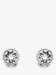 Emma Holland Classic Swarovski Crystal Clip-On Stud Earrings, Silver