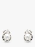 Emma Holland Faux Pearl Round Clip-On Stud Earrings