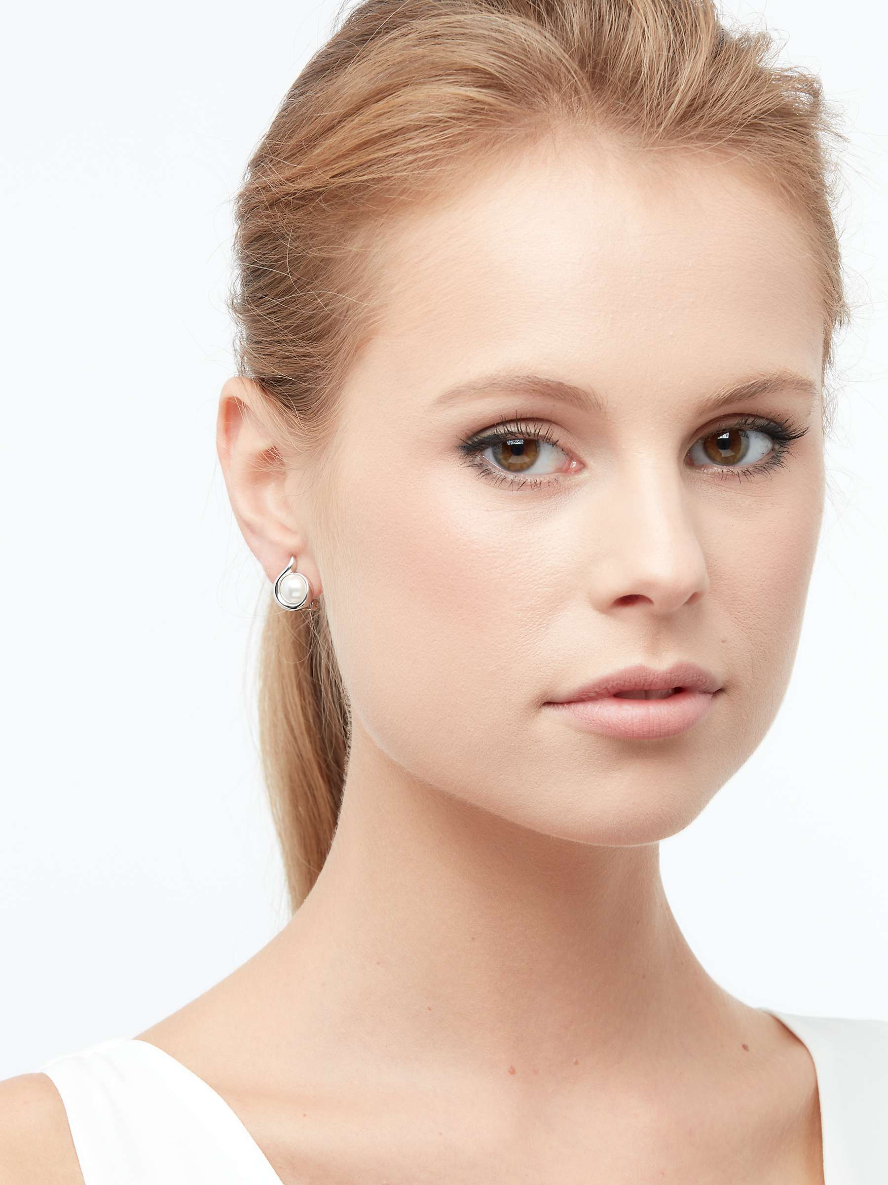 Buy Emma Holland Faux Pearl Round Clip-On Stud Earrings Online at johnlewis.com