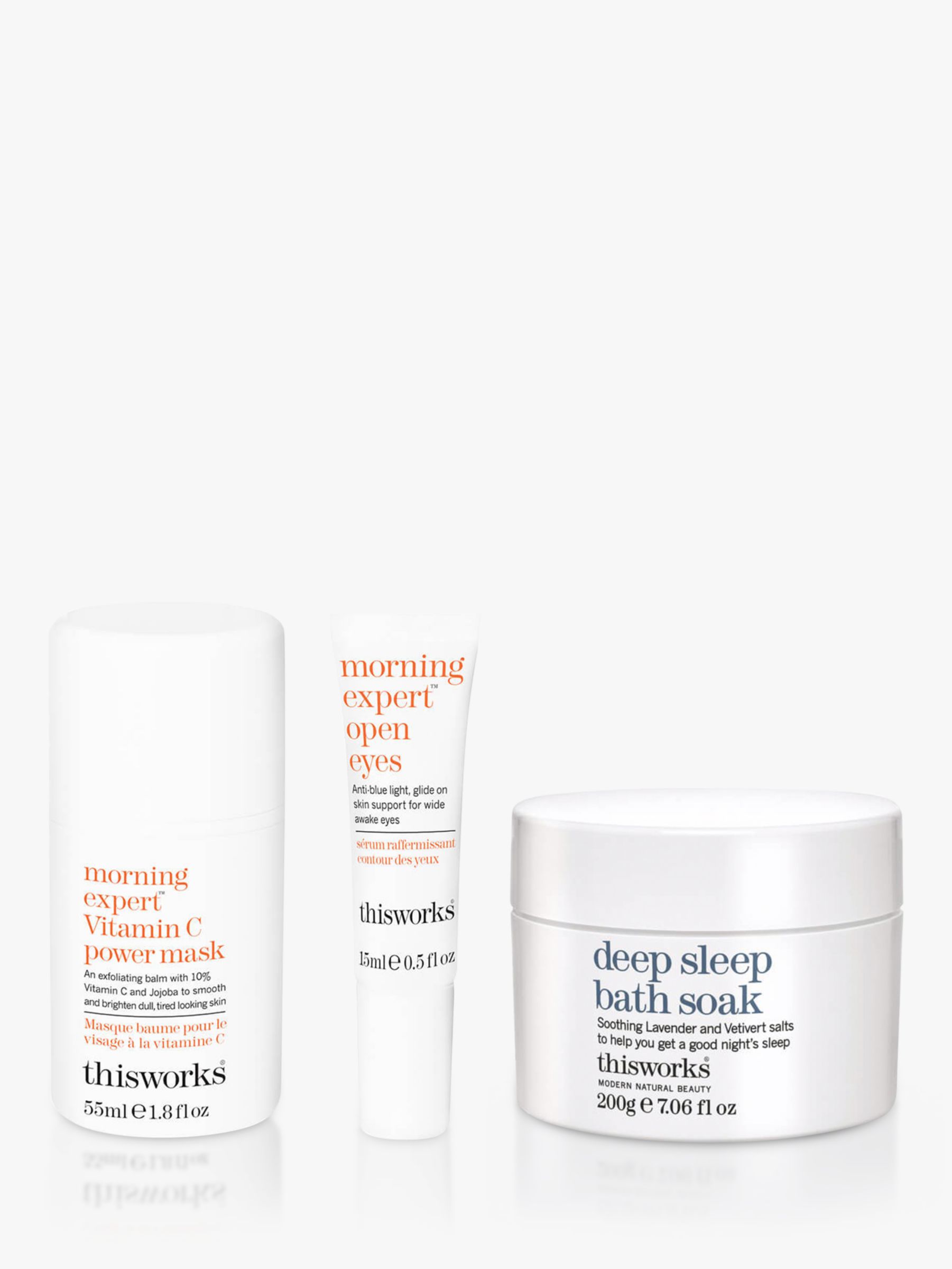 This Works Morning Expert Open Eyes and Morning Expert Vitamin C Power Mask with Gift
