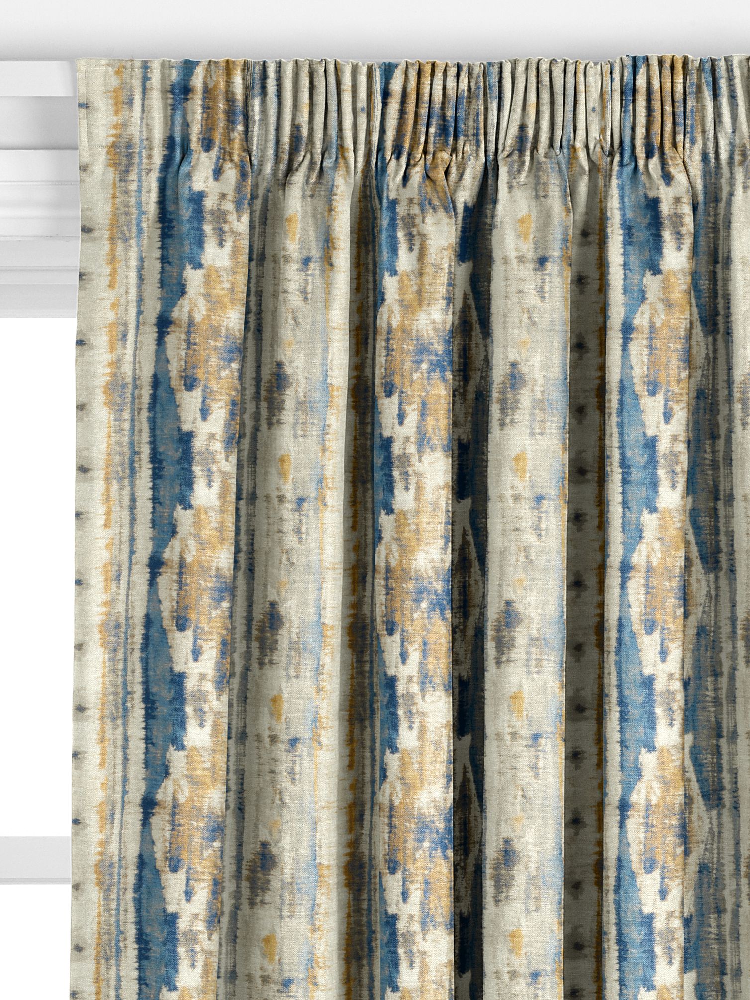 John Lewis Aquaria Made to Measure Curtains, Indian Blue