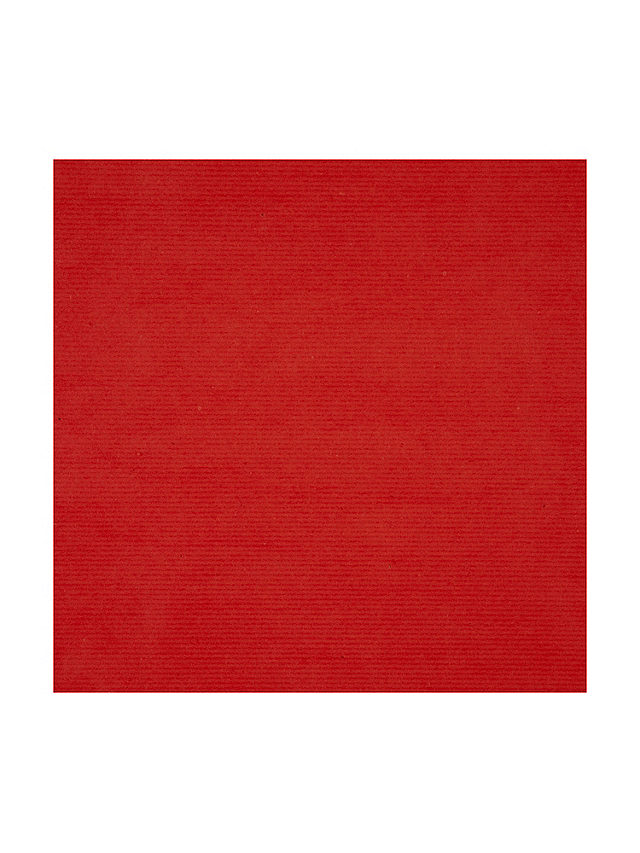 John Lewis Plain Kraft Wrapping Paper, 10m, Red