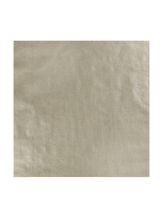 John Lewis Plain Kraft Wrapping Paper, 10m, Silver