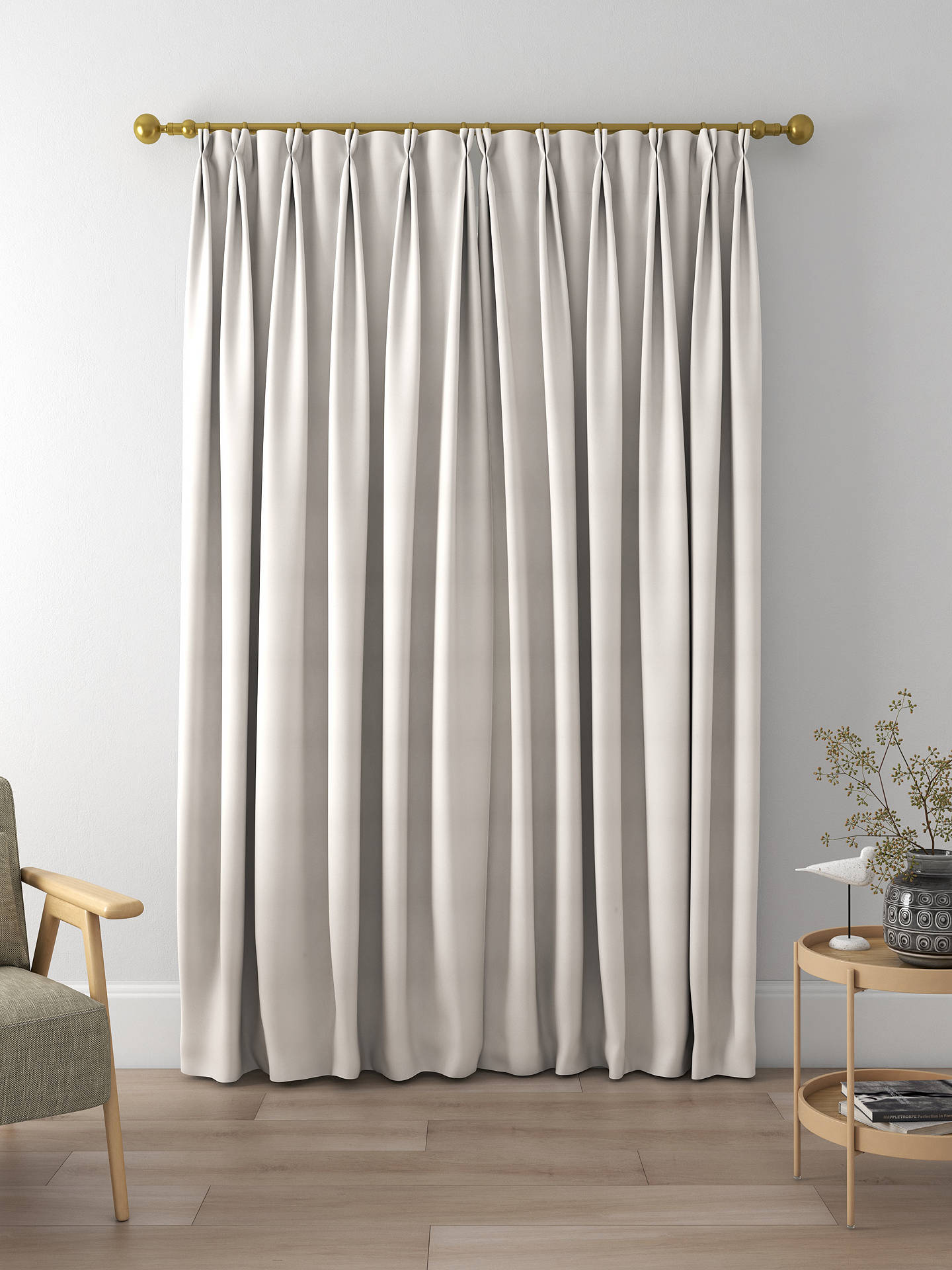 John Lewis Cotton Blend Made to Measure Curtains, Lily