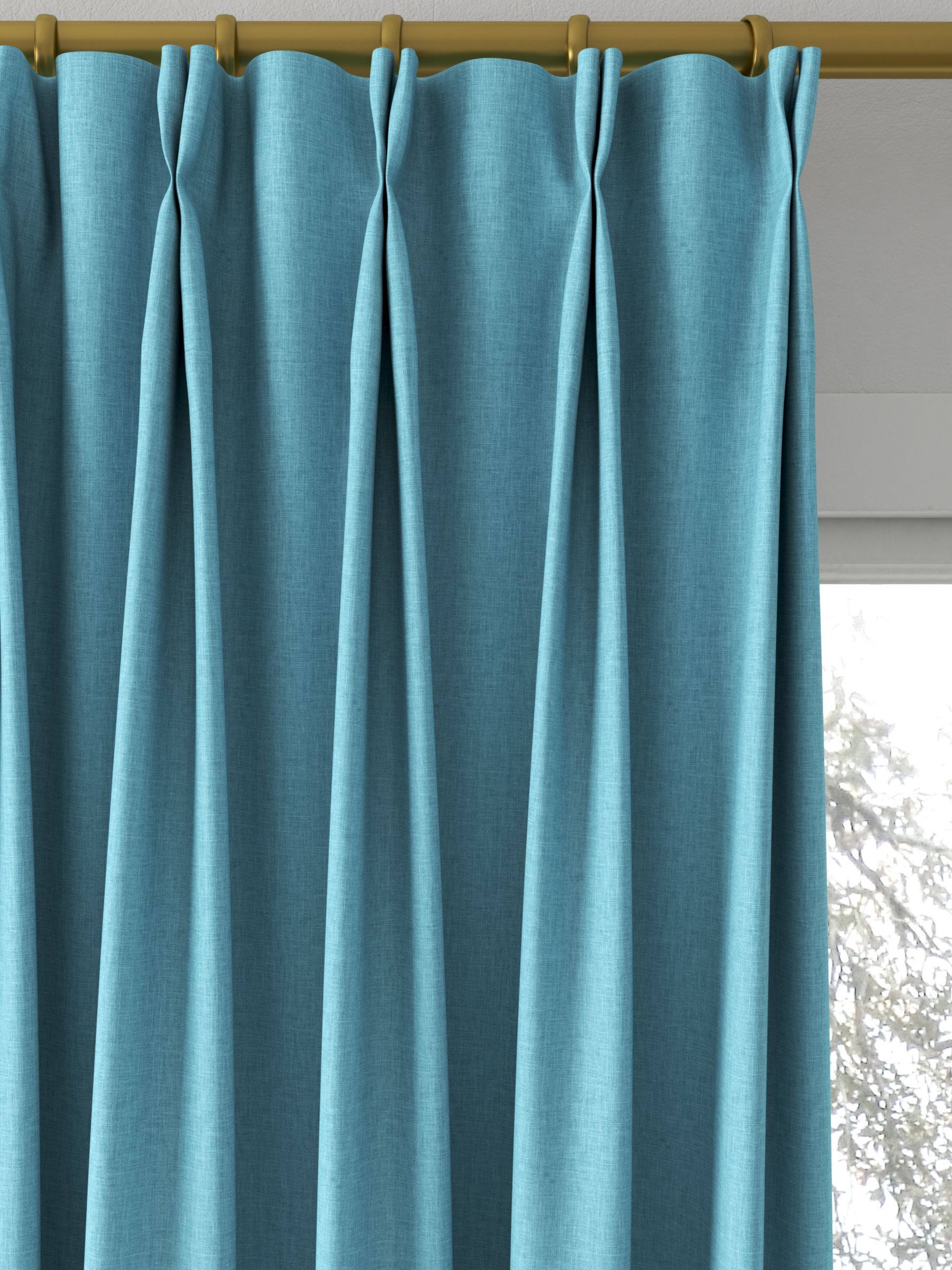 John Lewis Cotton Blend Made to Measure Curtains, Aegean