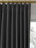 John Lewis Cotton Blend Made to Measure Curtains or Roman Blind, Graphite