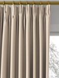 John Lewis Cotton Blend Made to Measure Curtains or Roman Blind, Dark Putty