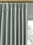 John Lewis Cotton Blend Made to Measure Curtains or Roman Blind, Dark Duck Egg