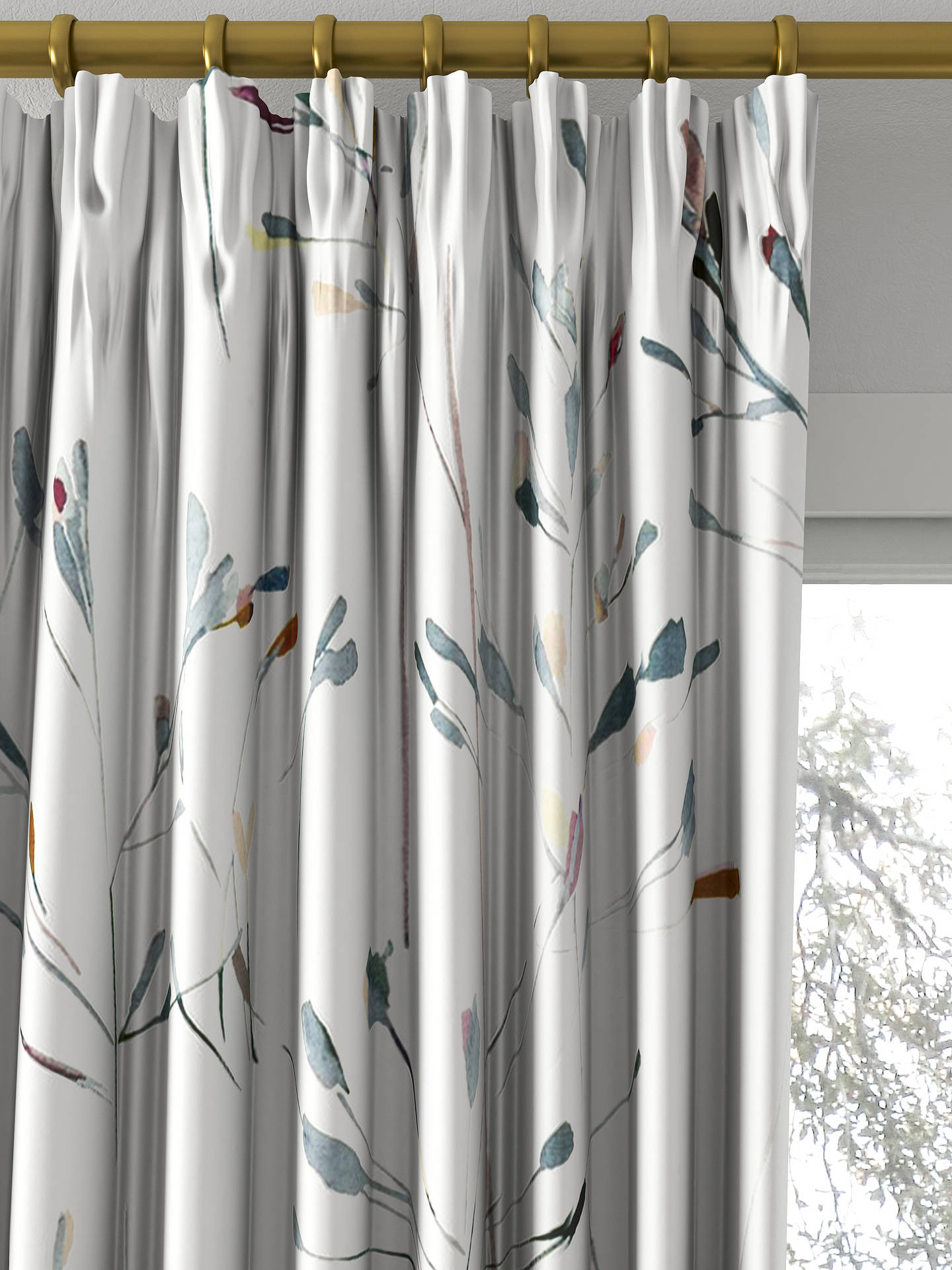 John Lewis Nerine Made to Measure Curtains, Multi