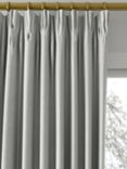John Lewis Knitted Velvet Made to Measure Curtains or Roman Blind, Silver