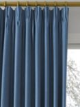 John Lewis Knitted Velvet Made to Measure Curtains or Roman Blind, Indigo