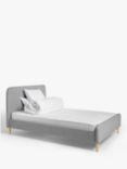ANYDAY John Lewis & Partners Bonn Upholstered Double Bed Frame with Open Coil, Medium Tension Mattress, 10.5 Tog Duvet and Pair of Standard Microfibre Pillows