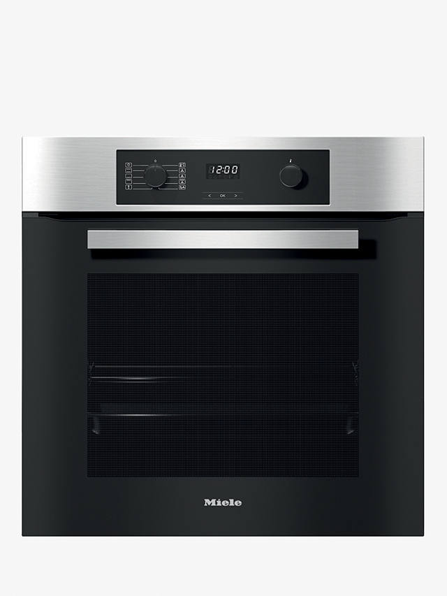 Buy Miele H2265-1BP Built In Electric Self Cleaning Single Oven, Clean Steel Online at johnlewis.com