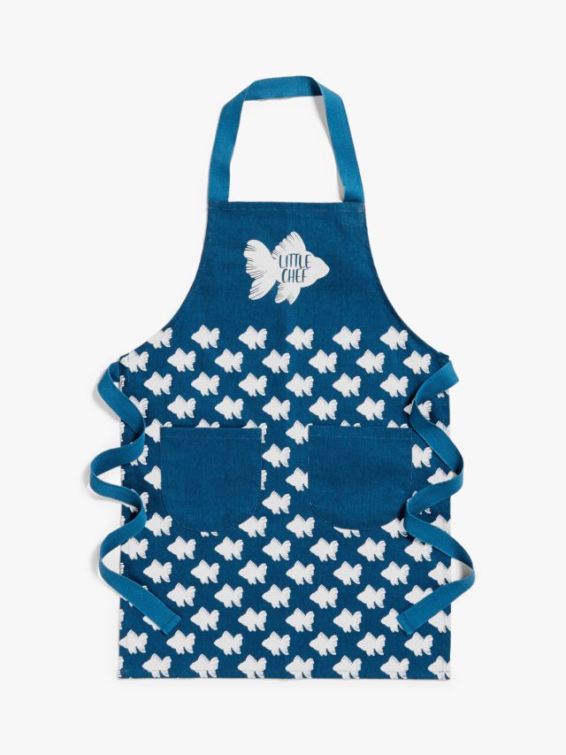 Mother and Daughter Navy Gingham Apron Set