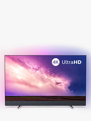 Philips 50PUS8804 (2019) LED HDR 4K Ultra HD Smart Android TV, 50” with Freeview HD, Ambilight, & Bowers & Wilkins Sound, Silver
