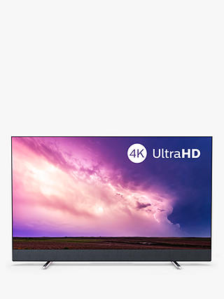 Philips 55PUS8804 (2019) LED HDR 4K Ultra HD Smart Android TV, 55” with Freeview HD, Ambilight, & Bowers & Wilkins Sound, Silver