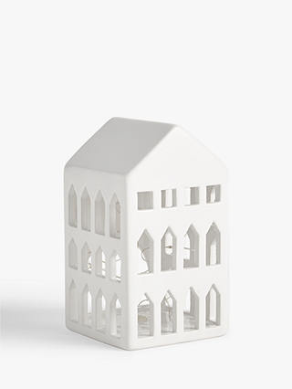 John Lewis & Partners 10 LED Ceramic House Light, White