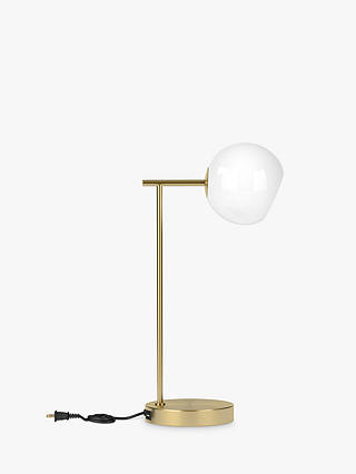 west elm Staggered Glass Table Lamp, Brass