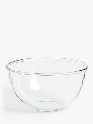 John Lewis ANYDAY Glass Mixing Bowl, Clear, 2L