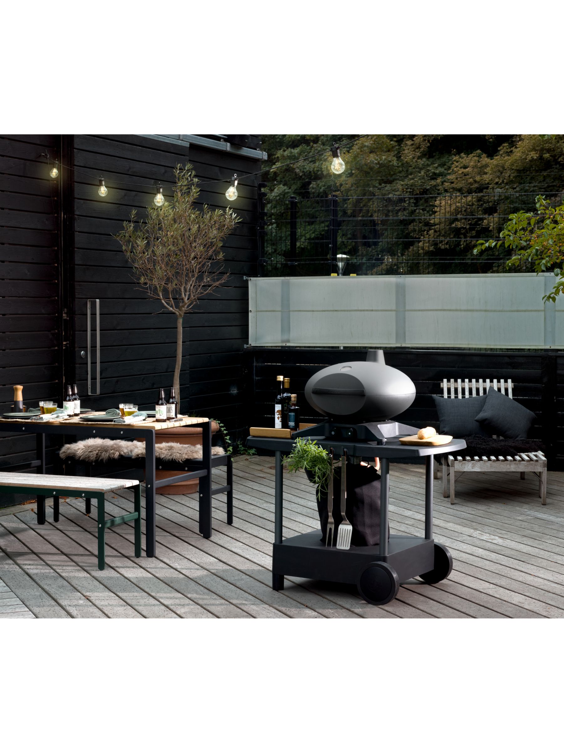 Morsø Forno Medio Gas BBQ with Cover & Stand 3 Tools Black