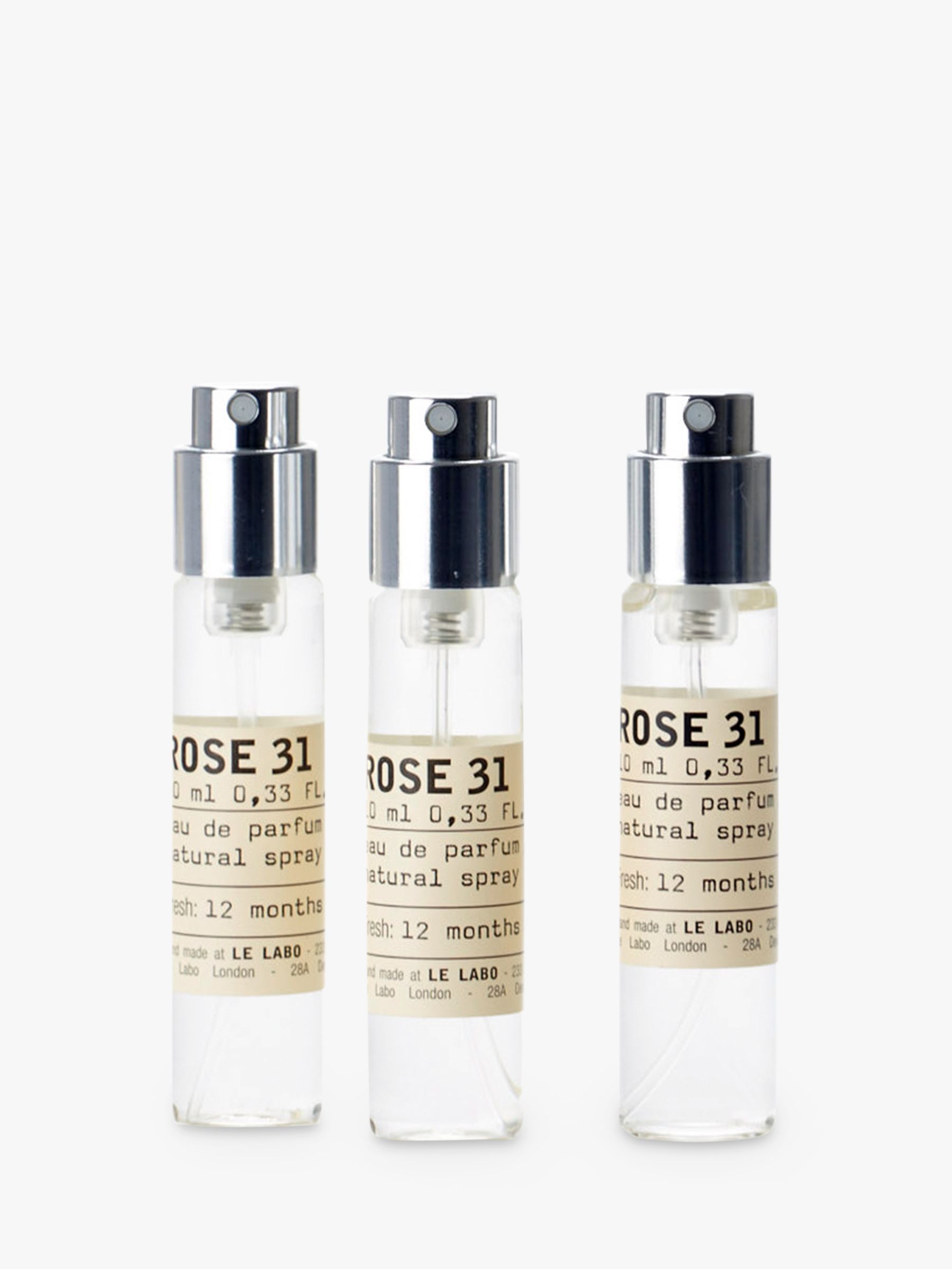 Le Labo Rose 31 Eau de Parfum Travel Refill, 3 x 10ml 1