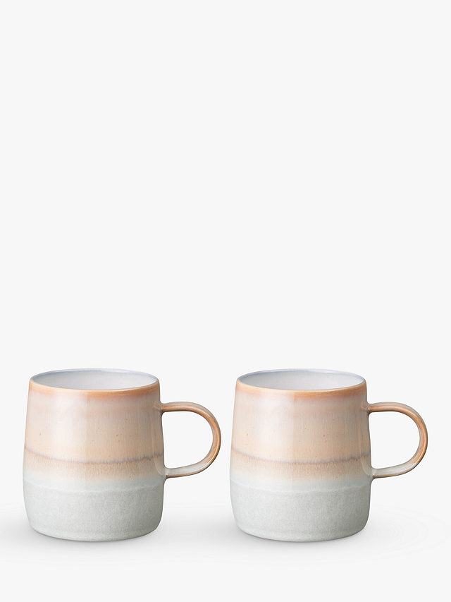 Denby Quartz Rose Mugs, Set of 2, 350ml, Pink/Blue
