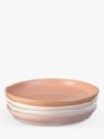 Denby Quartz Rose Stoneware Medium Plates, Set of 4, 21cm, Pink