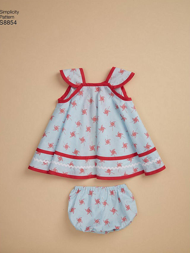 Simplicity Children's Dresses Sewing Pattern, 8854, A