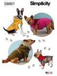 Simplicity Dogs Coat Sewing Pattern, 8861, A