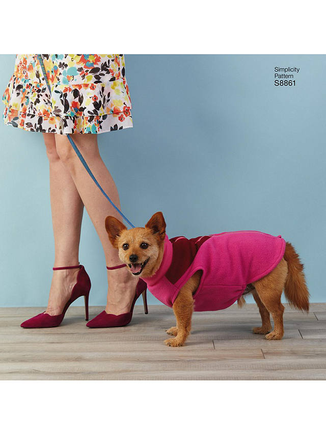 Simplicity Dogs Coat Sewing Pattern, 8861
