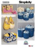 Simplicity Bags and Small Accessories Sewing Pattern, 8859, One Size
