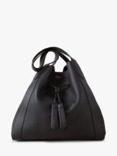 Mulberry Millie Heavy Grain Leather Tote Bag, Black