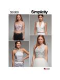 Simplicity Misses' Lined Tops Sewing Pattern, 8869