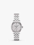 Tissot T0062071103800 Women's Le Locle Automatic Date Bracelet Strap Watch, Silver