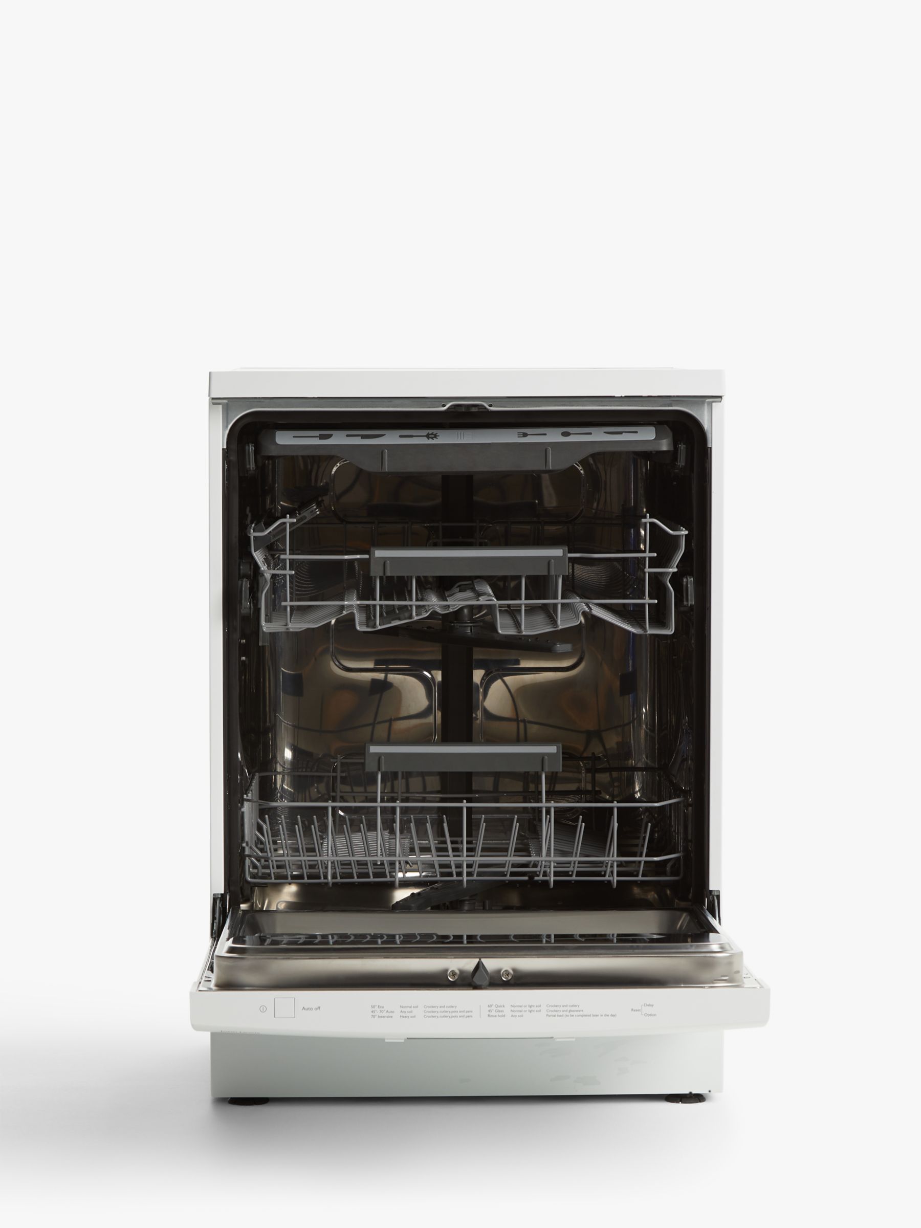 John Lewis JLDWW1429 Freestanding Dishwasher, White