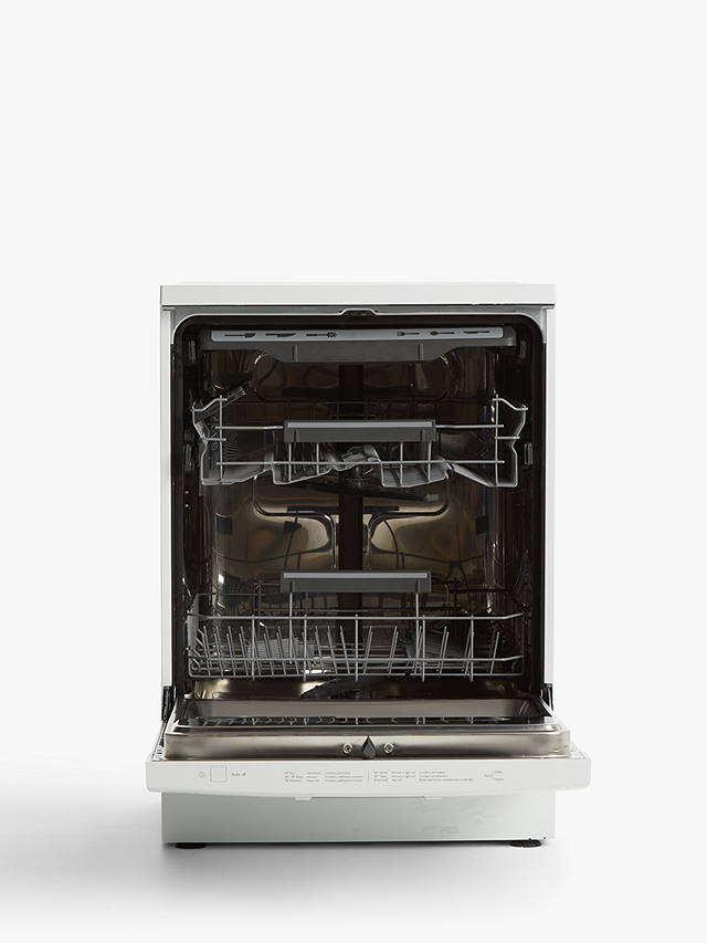 Buy John Lewis JLDWW1429 Freestanding Dishwasher, White Online at johnlewis.com