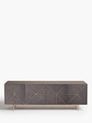 John Lewis & Partners + Swoon Mendel TV Stand Sideboard for TVs up to 65", Grey